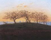 Caspar David Friedrich Hills and Ploughed Fields near Dresden (mk10) Sweden oil painting artist